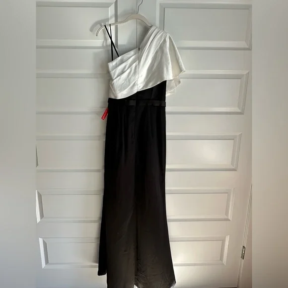 Mac Duggal Two Toned Ruffled One Shoulder Gown‎ Dress- NWT - Picture 8 of 11